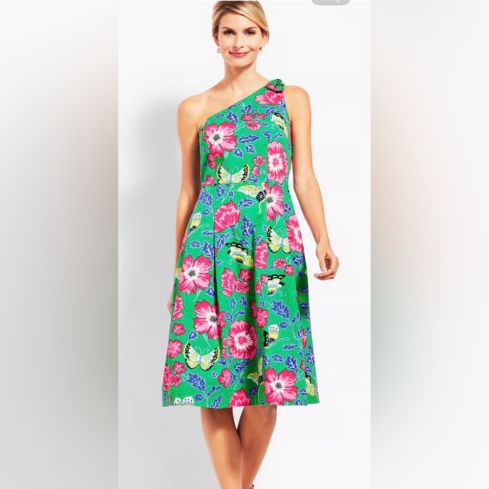 Talbots RSVP‎ Butterfly Garden Party Floral Dress Size 8P